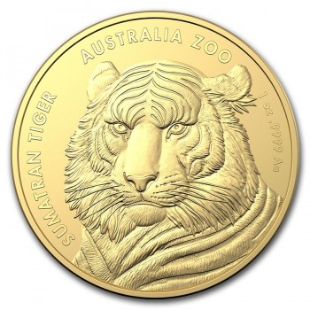 Münze: Australian Sumatra Tiger 2020 mit Zertifikat und Etui