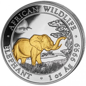 Münze: Somalia African Wildlife Elefant 2019