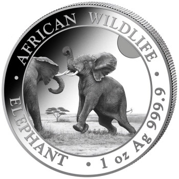 Münze: Somalia African Wildlife Elefant 2024