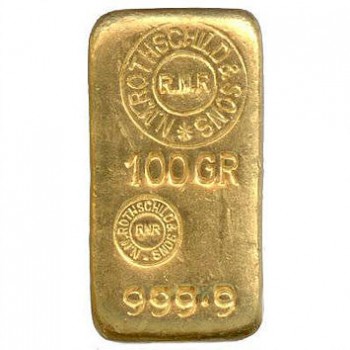 Münze: Rothschild Goldbarren 100g