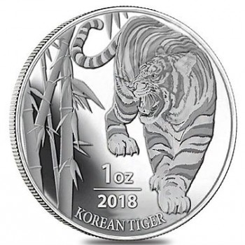 Münze: Südkorea Tiger 2018